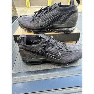 Nike Air Vapor Max 2021 Men's 12 Flyknit Shoes Sneakers Black DH4084-001 NL New